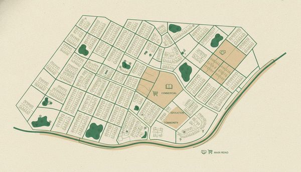 Illustrative estate map of Serangoon Gardens