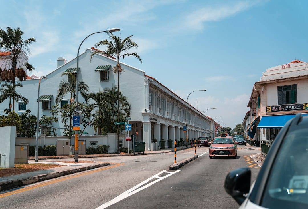Landed street in Kovan, Singapore