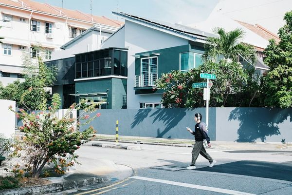 A semi-detached landed house in Singapore